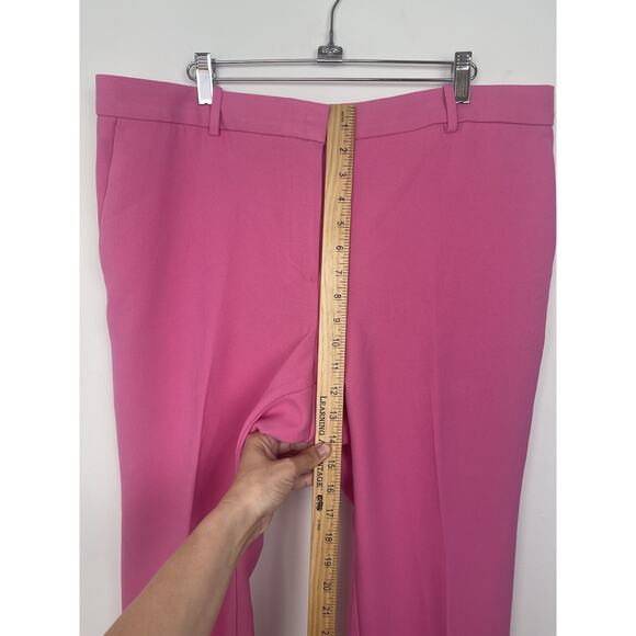 ANN TAYLOR $109 PINK CURVY FIT SOPHIA STRAIGHT PANTS SZ 16P CAREER SLACKS - Picture 5 of 11